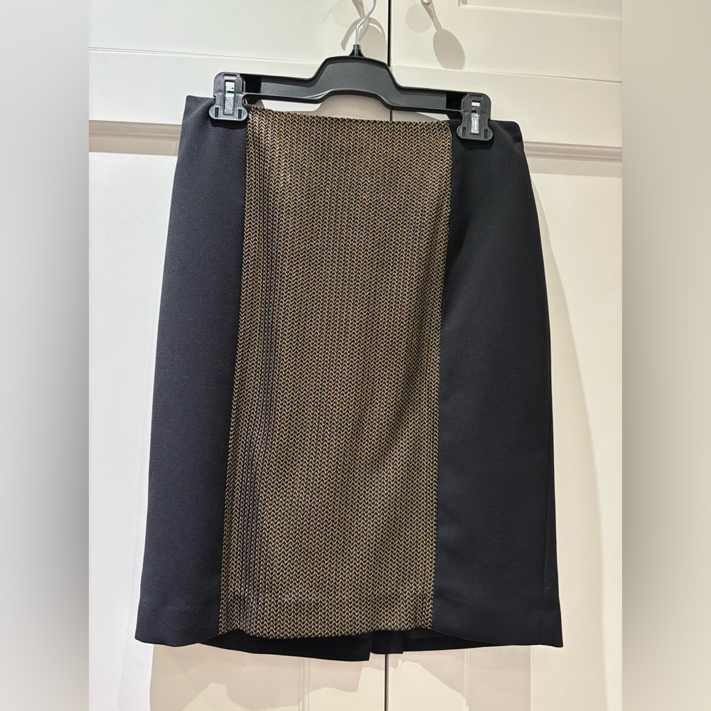 Black and Gold Skirt Anne Klein Pencil Skirt
